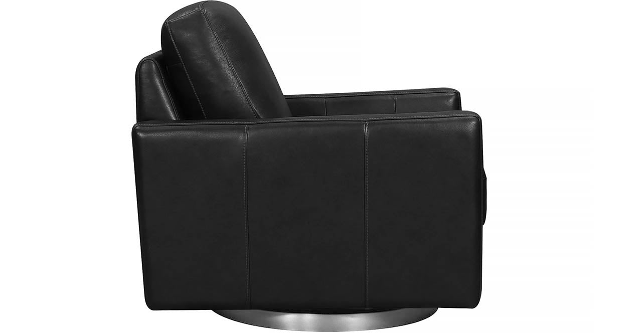 Ashby Swivel Leather Chair